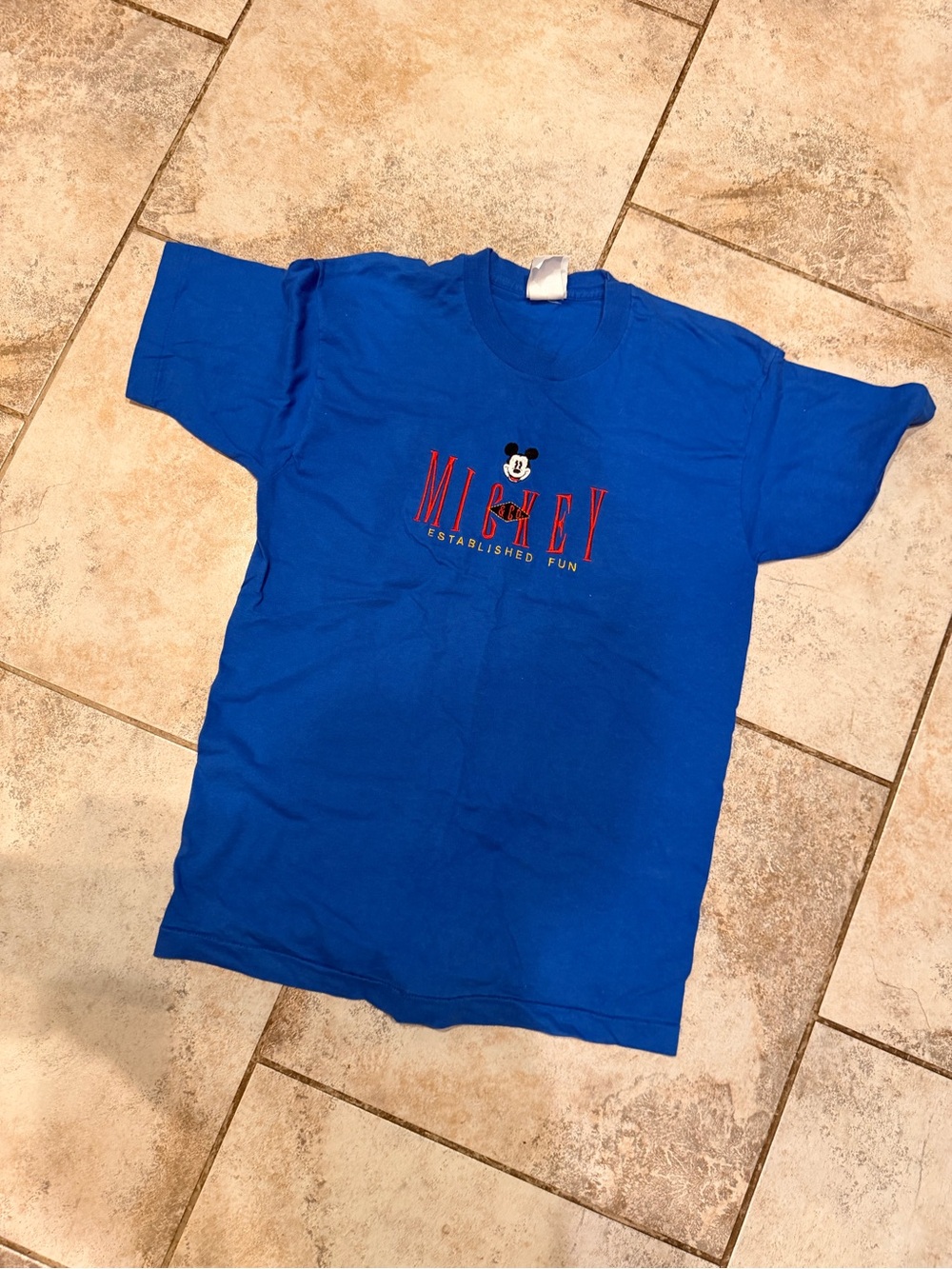 Disney Royal Blue Mickey Graphic Tee
